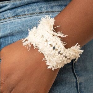 Homespun Hardware White Bracelet (96)